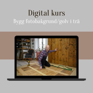 Digital kurs: Bygg fotogolv/bakgrund av trä